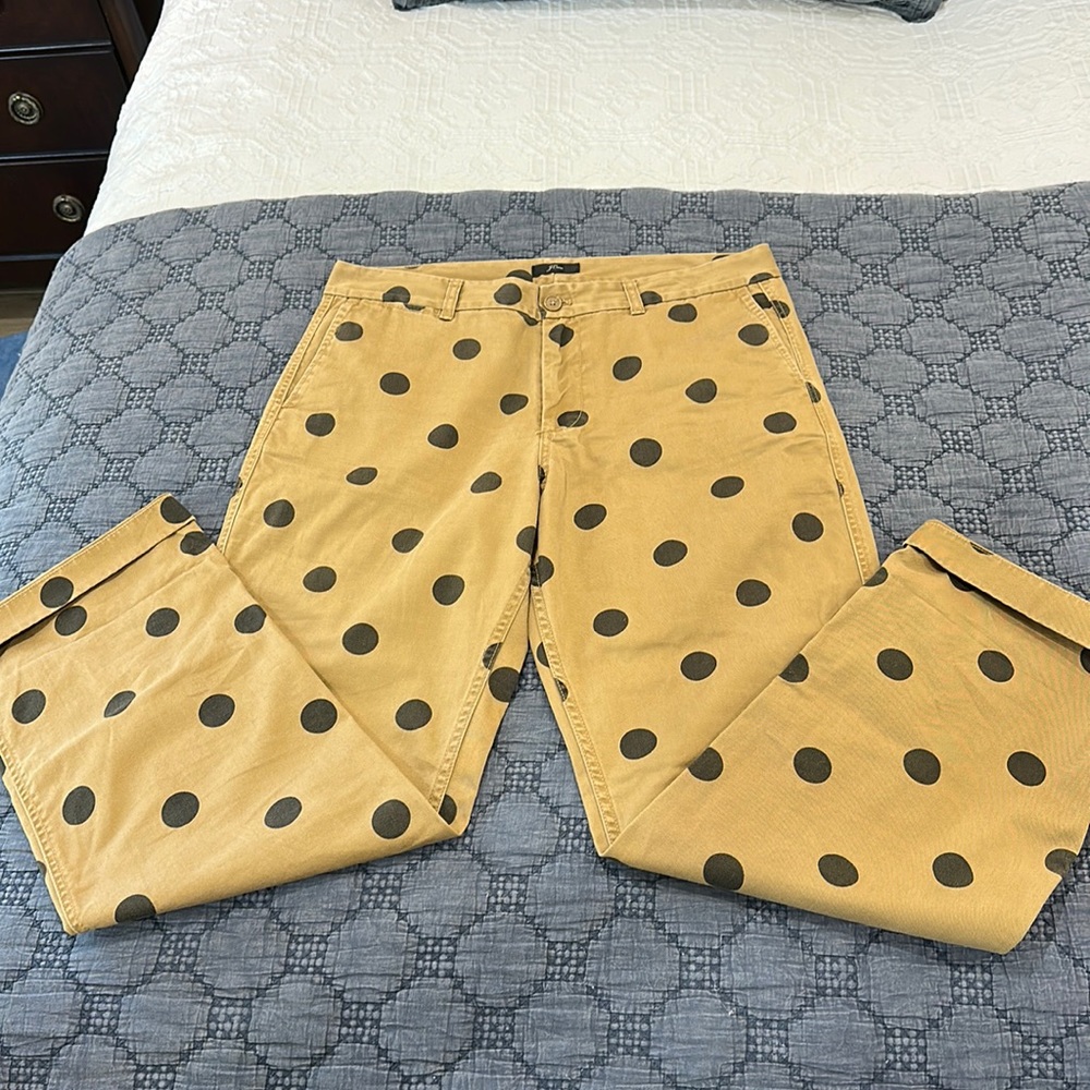 J Crew Polka Dot Chino